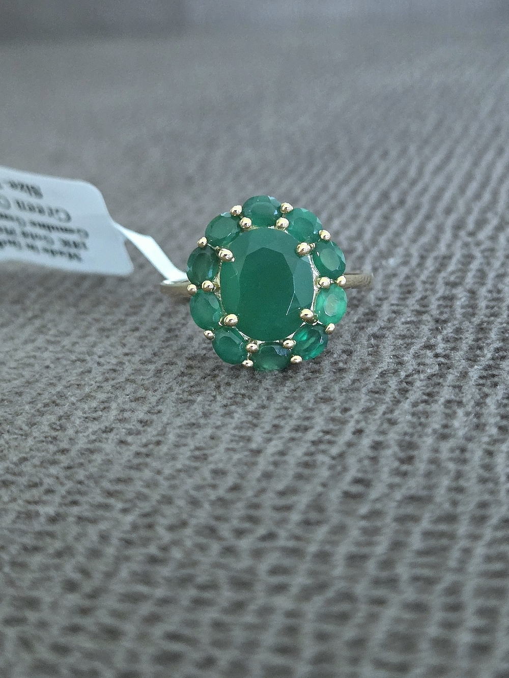 Shivam Green💚 Onyx Flower🌸 Ring💍 - Picture 13 of 16